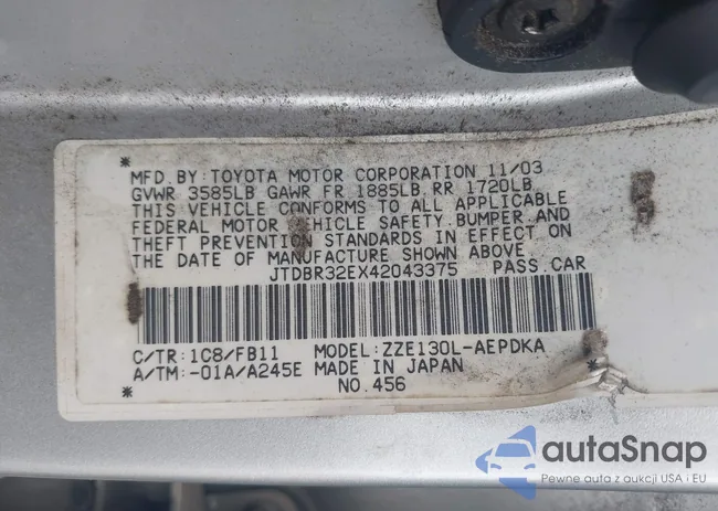 JTDBR32EX42043375: 43285995