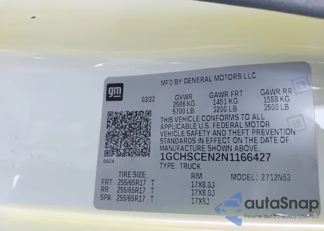 1GCHSCEN2N1166427: 43286029