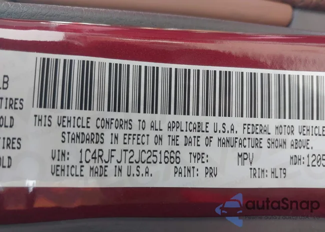 1C4RJFJT2JC251666: 43286261