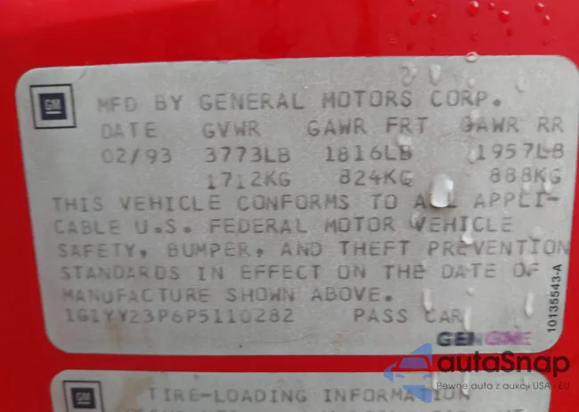 1G1YY23P6P5110282: 43286292