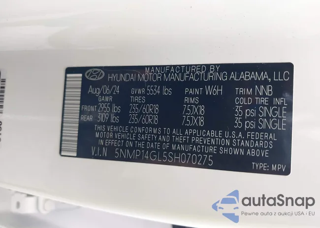 5NMP14GL5SH070275: 43286384