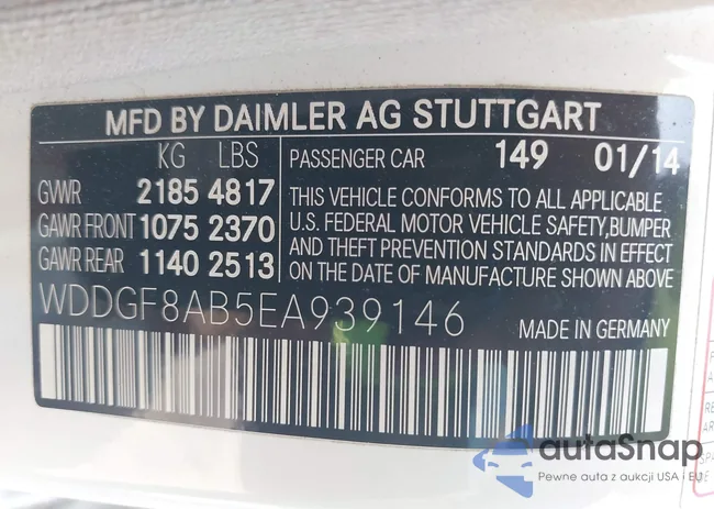 WDDGF8AB5EA939146: 43285452