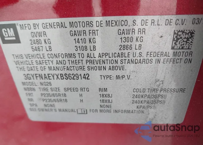 3GYFNAEYXBS629142: 43285549