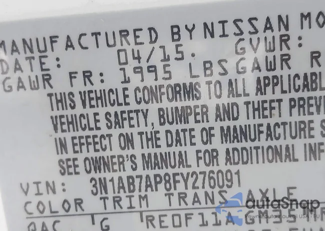 3N1AB7AP8FY276091: 43285602