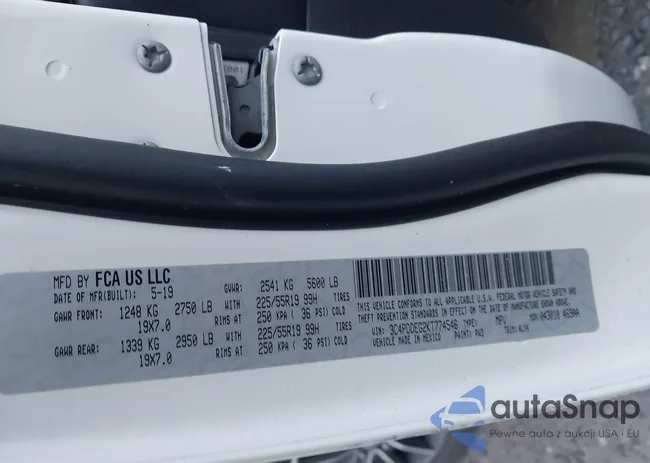 3C4PDDEG2KT774546: 43285613