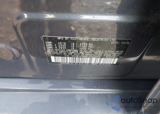 4S3BNAN68G3023659: 43285671