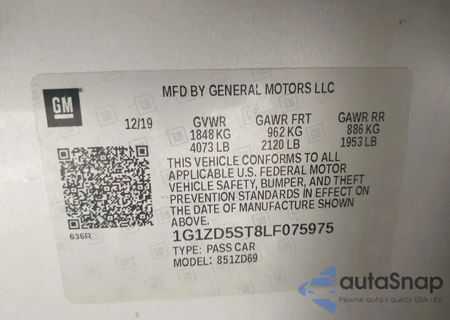 1G1ZD5ST8LF075975: 43285698