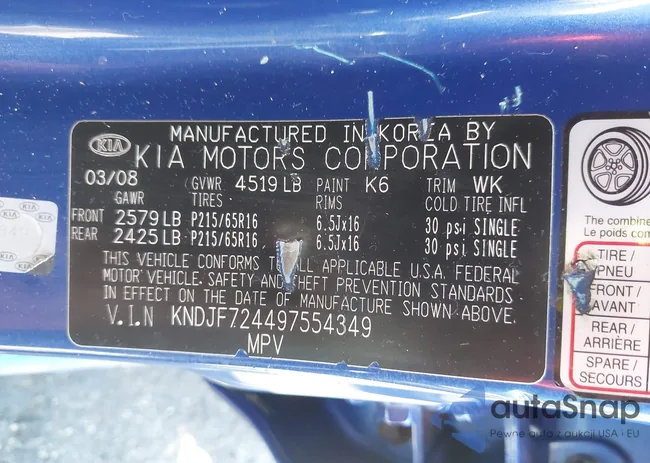 KNDJF724497554349: 43285706