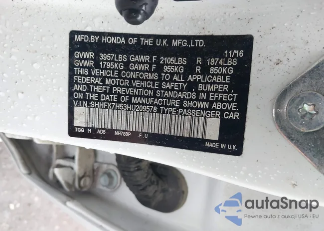 SHHFK7H53HU209578: 43285713