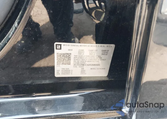 3GTU2NEC4JG546681: 43285720