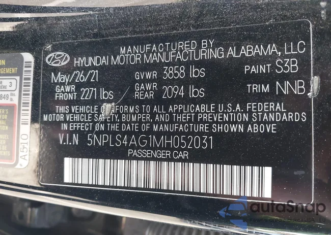 5NPLS4AG1MH052031: 43285775