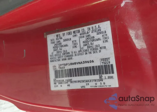 1FTDF18W8VNA39606: 43286836