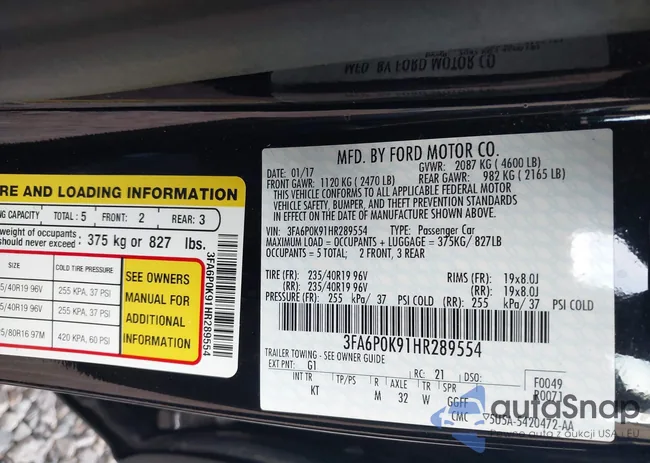 3FA6P0K91HR289554: 43286838