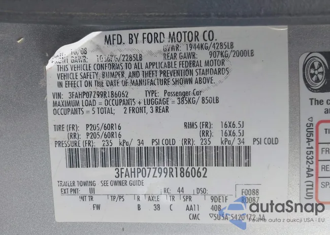 3FAHP07Z99R186062: 43286921