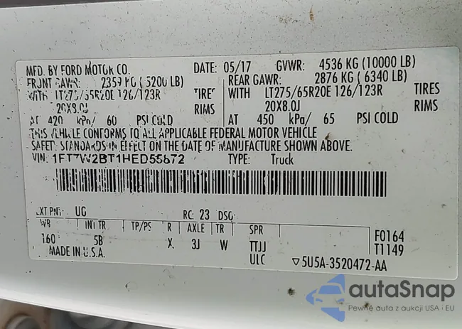 1FT7W2BT1HED55872: 43287096