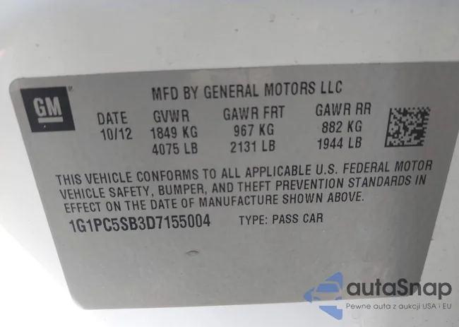 1G1PC5SB3D7155004: 43287193