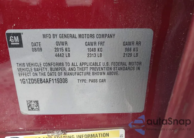 1G1ZD5EB4AF119308: 43287298