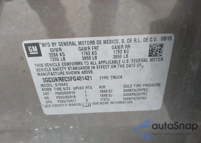 3GCUKREC5FG481421: 43287328