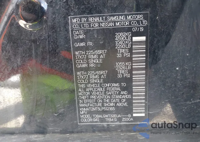 KNMAT2MT5LP512165: 43287369