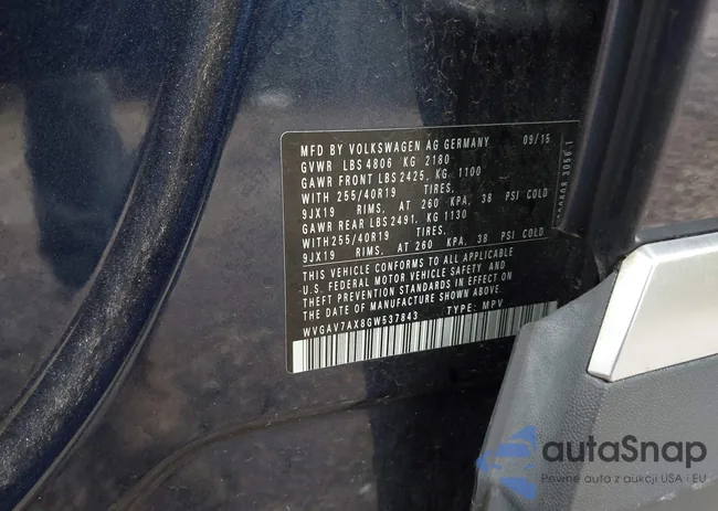 WVGAV7AX8GW537843: 43287374