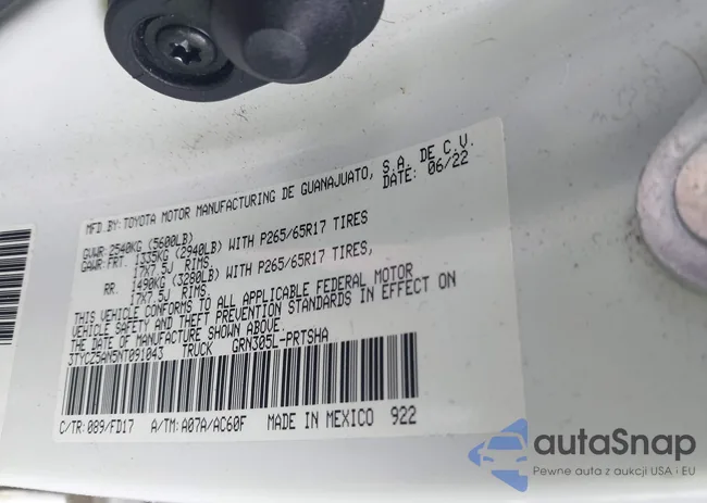 3TYCZ5AN5NT091043: 43286414