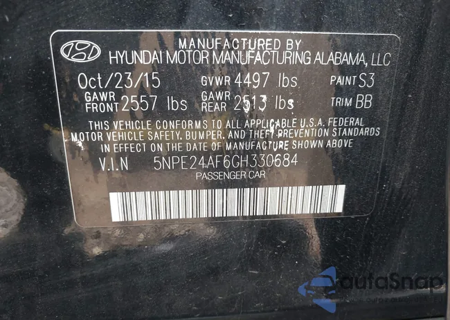 5NPE24AF6GH330684: 43286496