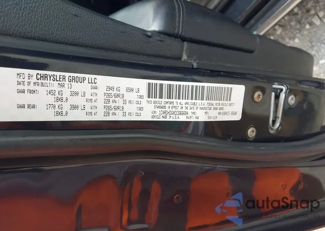 1C4RDHDG0DC666684: 43286700