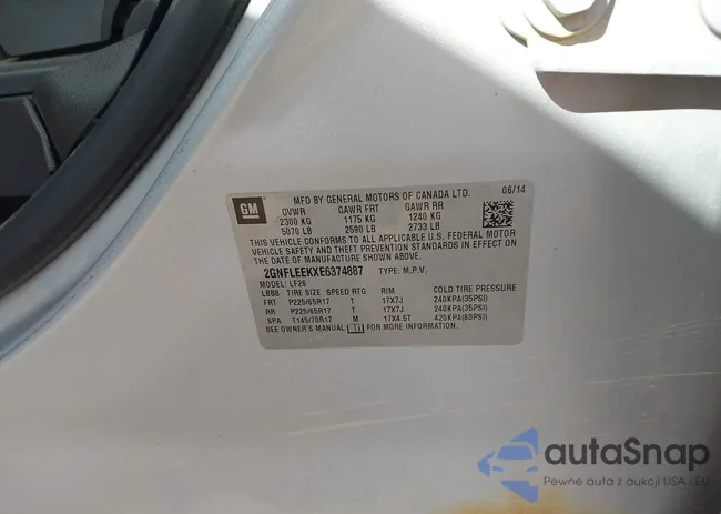 2GNFLEEKXE6374887: 43287793