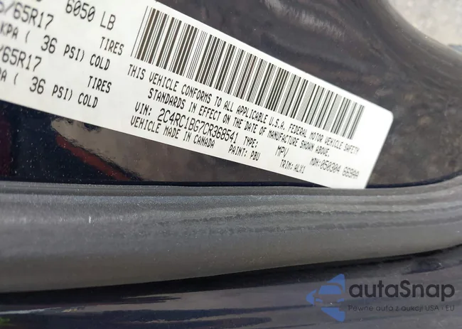 2C4RC1BG7CR368541: 43287812