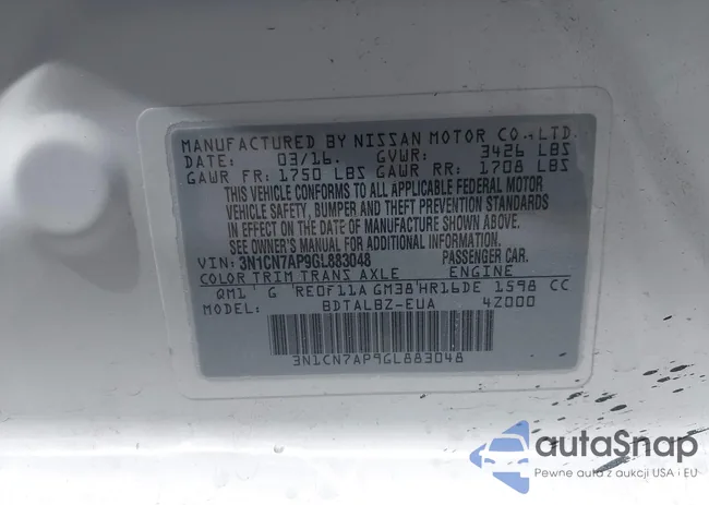 3N1CN7AP9GL883048: 43287837