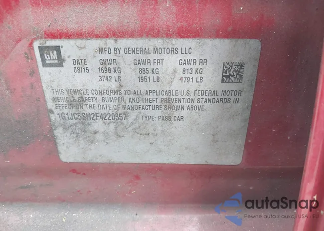 1G1JC5SH2F4220357: 43287865