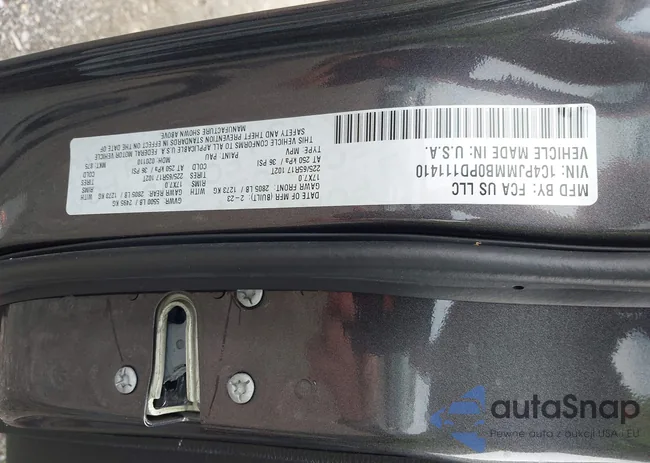 1C4PJMMB0PD111410: 43287956