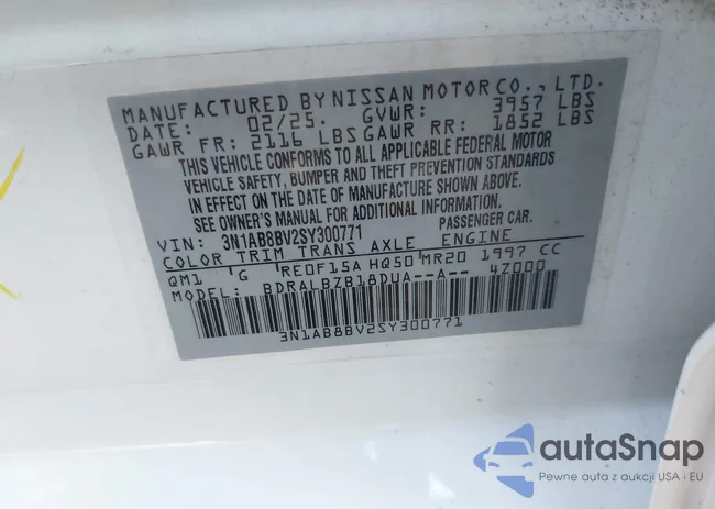 3N1AB8BV2SY300771: 43288048