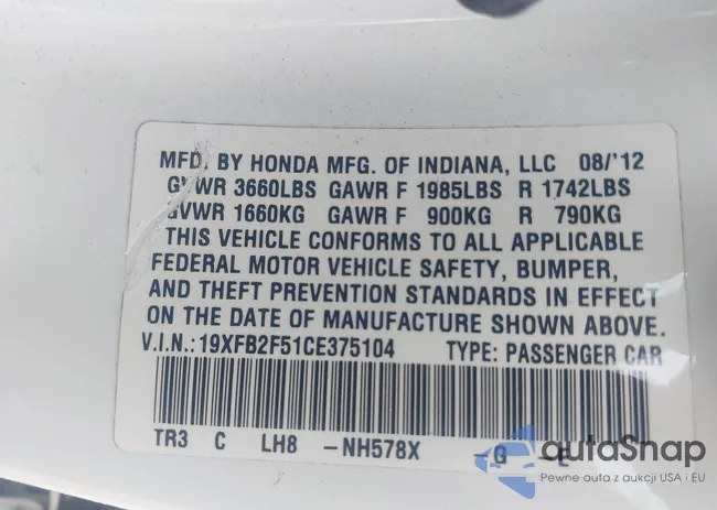 19XFB2F51CE375104: 43288053