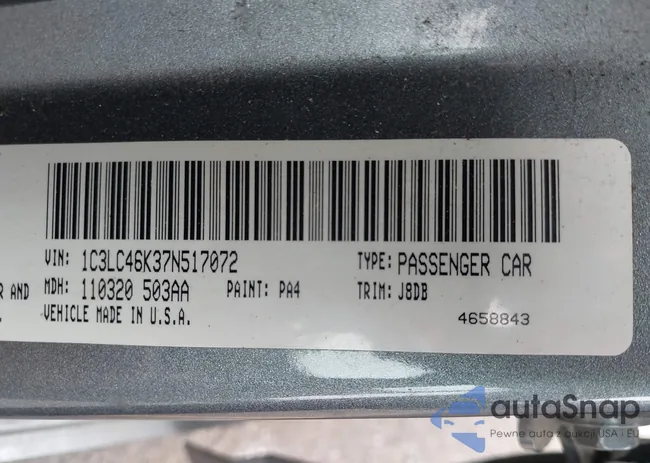 1C3LC46K37N517072: 43288222