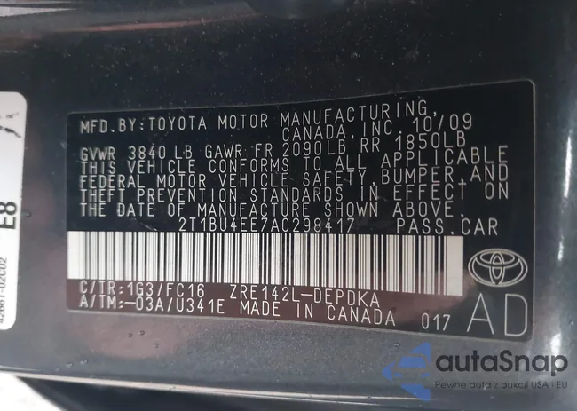 2T1BU4EE7AC298417: 43288225