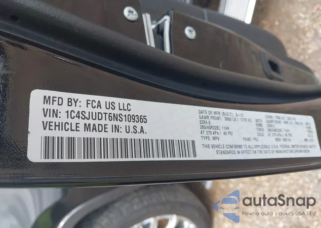 1C4SJUDT6NS109365: 43288235