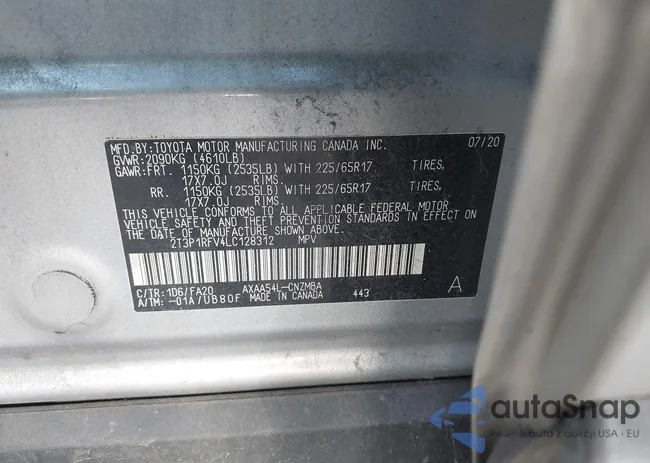 2T3P1RFV4LC128312: 43288238