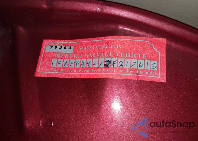 1FAFP444X2F212615: 43288287