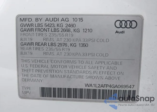 WA1L2AFP4GA069547: 43287486