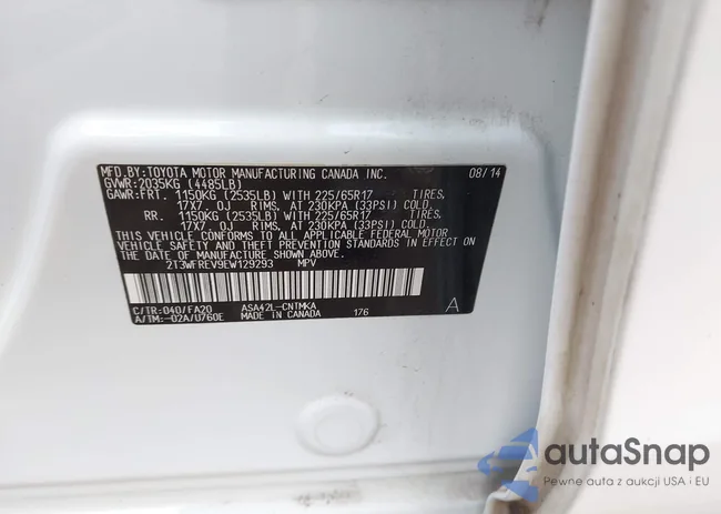 2T3WFREV9EW129293: 43287558