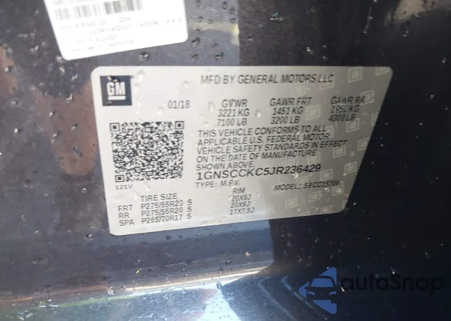 1GNSCCKC5JR236429: 43287615