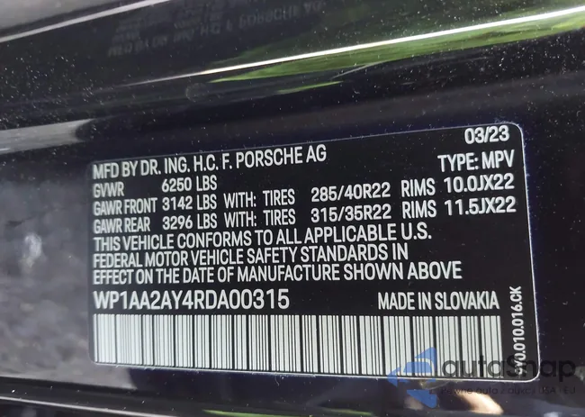 WP1AA2AY4RDA00315: 43287730