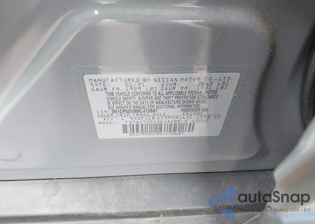 3N1CP5DV9ML472687: 43288859