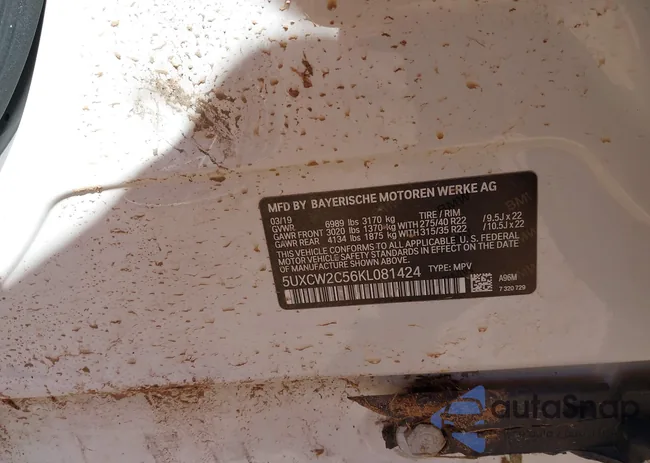 5UXCW2C56KL081424: 43288864