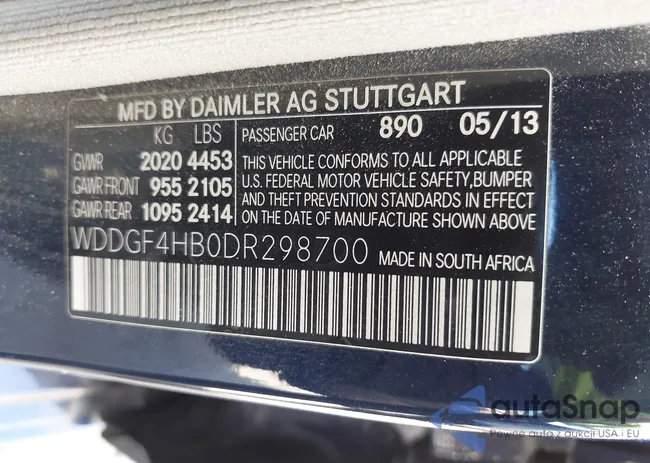 WDDGF4HB0DR298700: 43288934