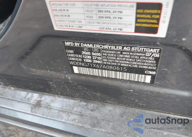 WDDNG71X67A080615: 43289038