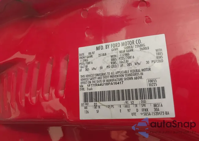 1FTYR44U18PA16417: 43289134