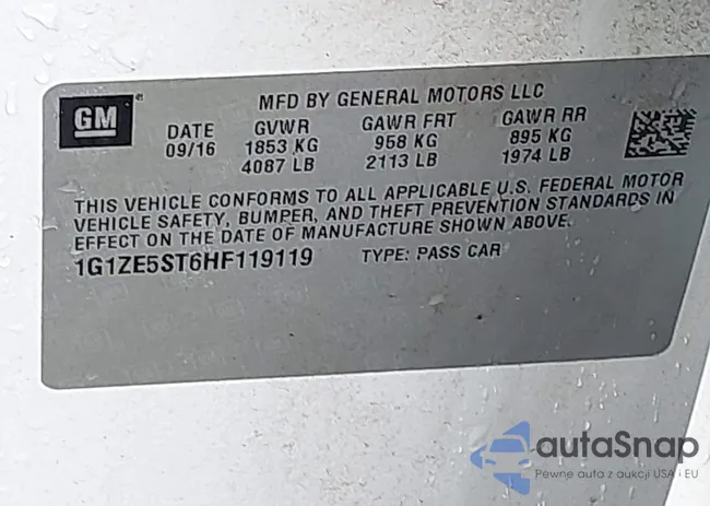 1G1ZE5ST6HF119119: 43289277