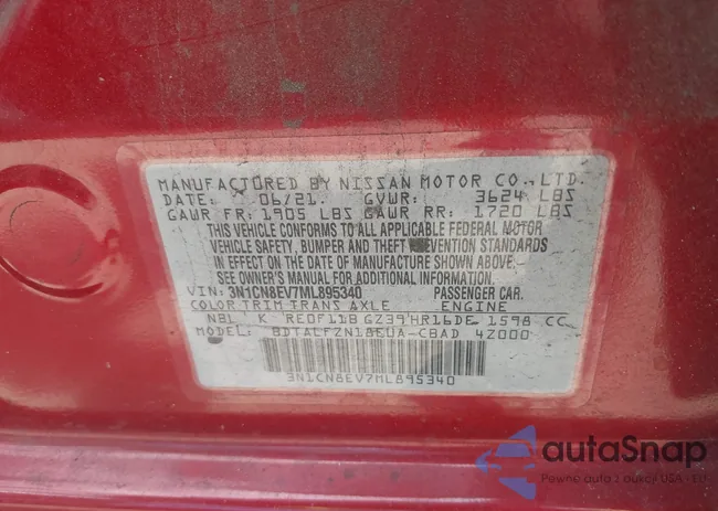 3N1CN8EV7ML895340: 43289353